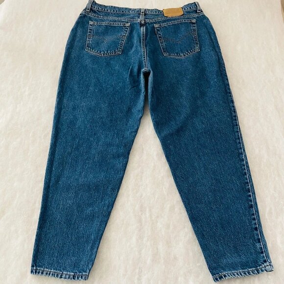 Vintage Levi's 522 Womens Blue Tapered Fit Tapered Leg Denim Jeans Plus 22 Short - Picture 2 of 10